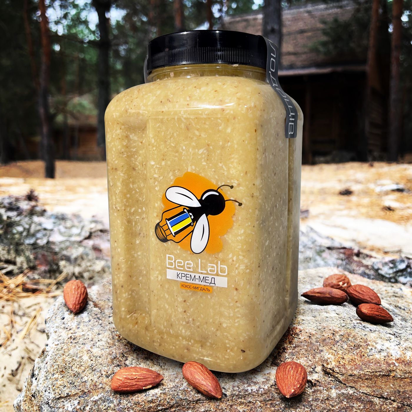 Крем-мед со вкусом миндаля и кокоса, 1000 мл